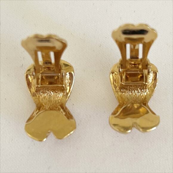 Christian Dior Petite Classic Rhinestone Vintage Clip-On Earrings - Picture 7 of 9